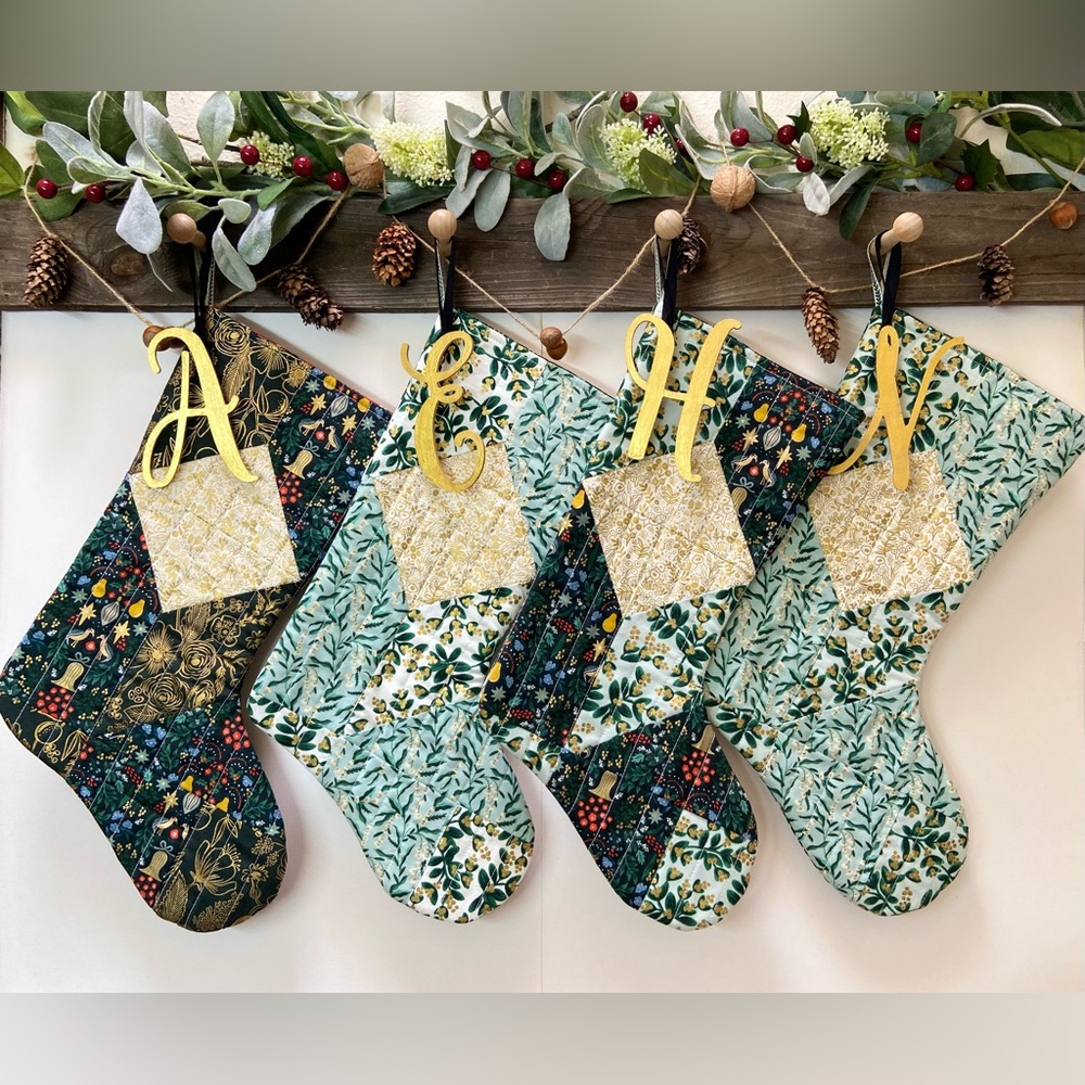 E- Handmade Rifle Paper Co. Quilted Stocking